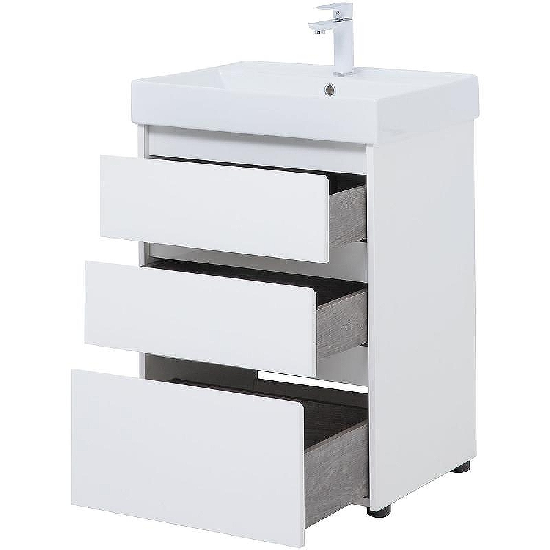 Тумба под раковину Aquanet Nova Lite 60 302469 Белый глянец, купить, цена, заказать, магазин, доставка, скидка, промокод, купить, цена, заказать, магазин, доставка, скидка, промокод