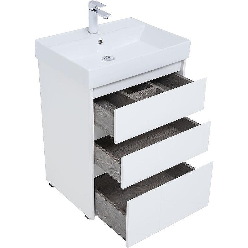 Тумба под раковину Aquanet Nova Lite 60 302469 Белый глянец, купить, цена, заказать, магазин, доставка, скидка, промокод, купить, цена, заказать, магазин, доставка, скидка, промокод