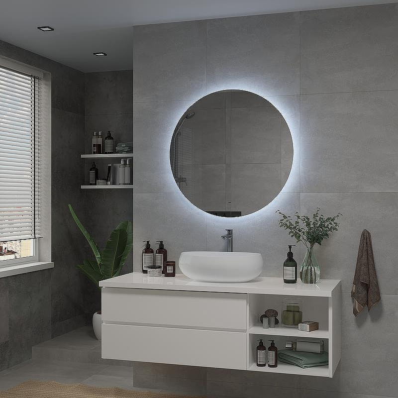 Зеркало Континент Ajour D 1000 ЗЛП2093 с подсветкой с бесконтактным выключателем, купить, цена, заказать, магазин, доставка, скидка, промокод, купить, цена, заказать, магазин, доставка, скидка, промокод