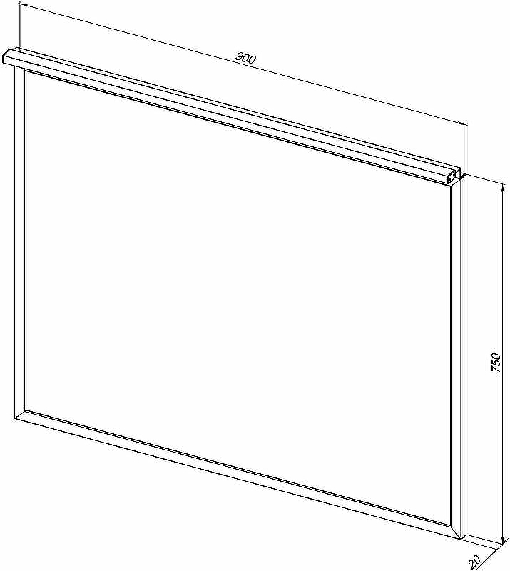 Зеркало Allen Brau Priority 90 1.31016.BB с подсветкой Черный браш, купить, цена, заказать, магазин, доставка, скидка, промокод, купить, цена, заказать, магазин, доставка, скидка, промокод