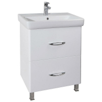 Тумба под раковину Bellezza Джела 60 4639809110014 2 ящика Белая, купить, цена, заказать, магазин, доставка, скидка, промокод, купить, цена, заказать, магазин, доставка, скидка, промокод