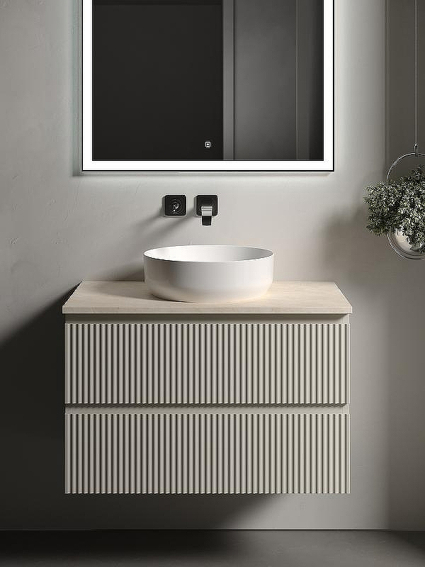 Тумба под раковину Sancos Snob R 80 SNR80CE подвесная Beige Soft, купить, цена, заказать, магазин, доставка, скидка, промокод, купить, цена, заказать, магазин, доставка, скидка, промокод