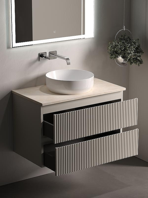 Тумба под раковину Sancos Snob R 80 SNR80CE подвесная Beige Soft, купить, цена, заказать, магазин, доставка, скидка, промокод, купить, цена, заказать, магазин, доставка, скидка, промокод