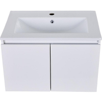 Тумба с раковиной Orange Квадро 60 KV-60TUW+Ra подвесная Белый глянец, купить, цена, заказать, магазин, доставка, скидка, промокод, купить, цена, заказать, магазин, доставка, скидка, промокод