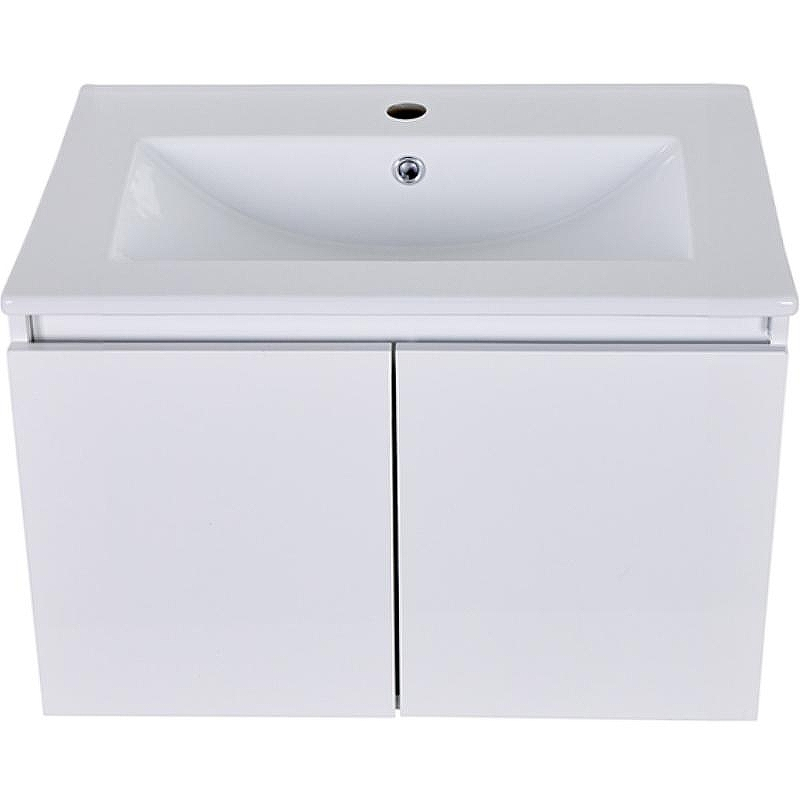 Тумба с раковиной Orange Квадро 60 KV-60TUW+Ra подвесная Белый глянец, купить, цена, заказать, магазин, доставка, скидка, промокод, купить, цена, заказать, магазин, доставка, скидка, промокод