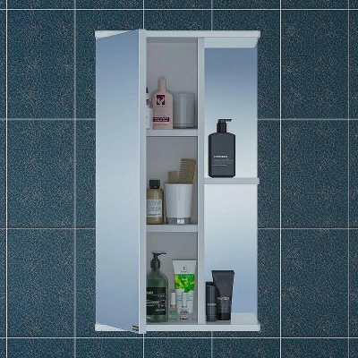 Зеркальный шкаф СанТа Ника 40 L 101080 Белый