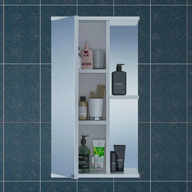 Зеркальный шкаф СанТа Ника 40 L 101080 Белый, купить, цена, заказать, магазин, доставка, скидка, промокод, купить, цена, заказать, магазин, доставка, скидка, промокод