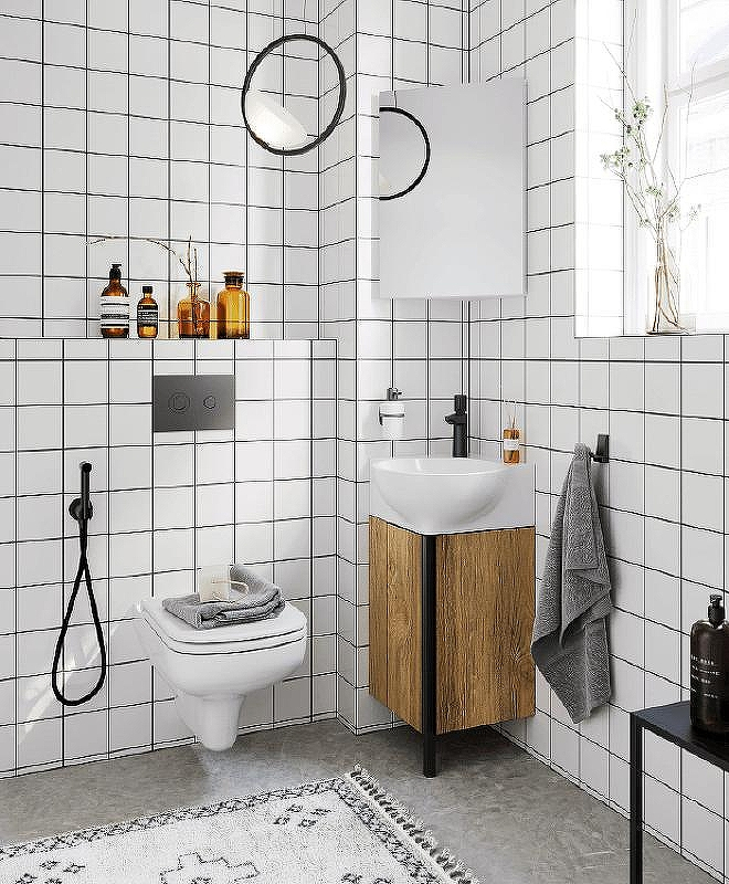 Тумба под раковину Aqwella Porto 45 POR0104DB угловая Дуб балтийский, купить, цена, заказать, магазин, доставка, скидка, промокод, купить, цена, заказать, магазин, доставка, скидка, промокод