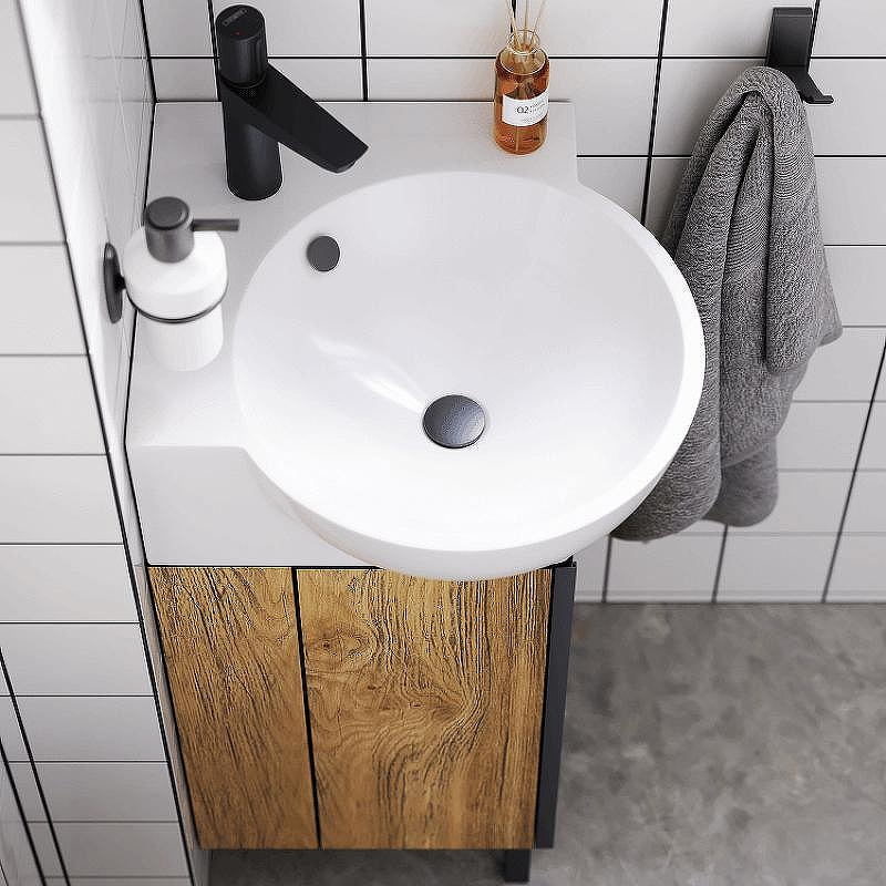 Тумба под раковину Aqwella Porto 45 POR0104DB угловая Дуб балтийский, купить, цена, заказать, магазин, доставка, скидка, промокод, купить, цена, заказать, магазин, доставка, скидка, промокод