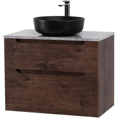 Тумба под раковину BelBagno Etna-H60 80 ETNA-H60-800-2C-SO-RW-P подвесная Rovere Moro