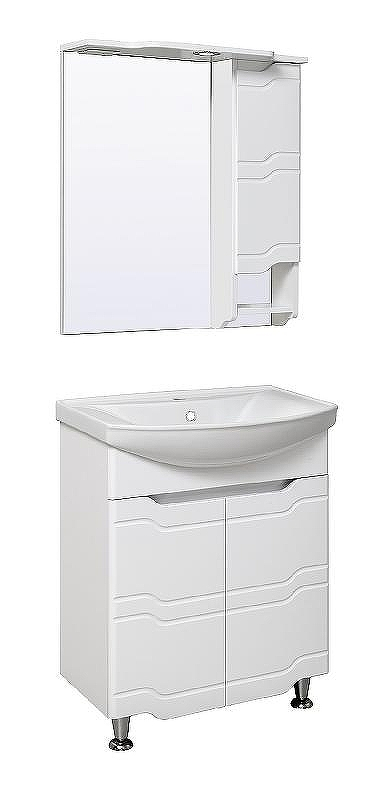 Тумба под раковину Runo Стиль 65 УТ000002338 Белая, купить, цена, заказать, магазин, доставка, скидка, промокод, купить, цена, заказать, магазин, доставка, скидка, промокод