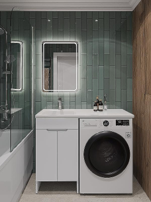 Тумба с раковиной Orange Kandy 110 L OPKD-110TUW+RAL Белый глянец