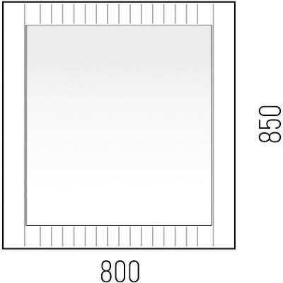 Зеркало Corozo Терра 80 SD-00001327 Графит матовый