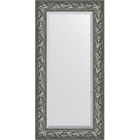 Зеркало Evoform Exclusive 119х59 BY 3494 с фацетом в багетной раме - Византия серебро 99, купить, цена, заказать, магазин, доставка, скидка, промокод, купить, цена, заказать, магазин, доставка, скидка, промокод