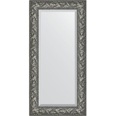 Зеркало Evoform Exclusive 119х59 BY 3494 с фацетом в багетной раме - Византия серебро 99