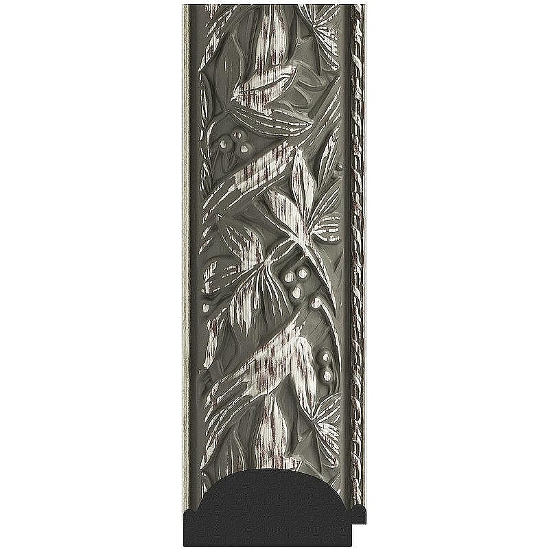 Зеркало Evoform Exclusive 119х59 BY 3494 с фацетом в багетной раме - Византия серебро 99, купить, цена, заказать, магазин, доставка, скидка, промокод, купить, цена, заказать, магазин, доставка, скидка, промокод