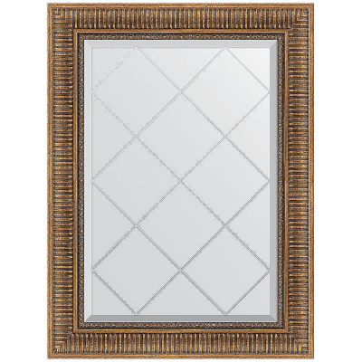 Зеркало Evoform Exclusive-G 90х67 BY 4111 с гравировкой в багетной раме - Бронзовый акведук 93