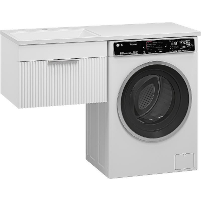 Тумба с раковиной Brevita Enfida 120 L УТ000016089 подвесная Белая матовая