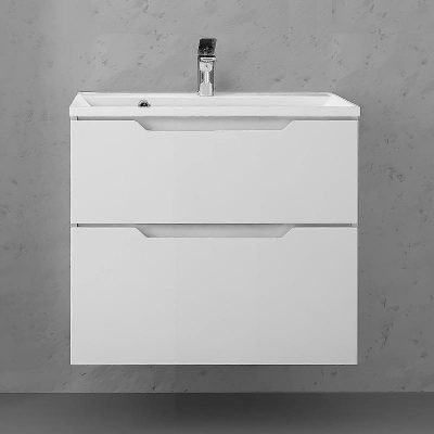 Тумба под раковину Raval Wector 60 Wct.01.60/P/W/MD подвесная Белая