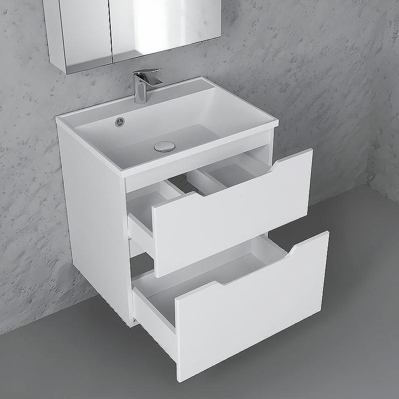 Тумба под раковину Raval Wector 60 Wct.01.60/P/W/MD подвесная Белая, купить, цена, заказать, магазин, доставка, скидка, промокод, купить, цена, заказать, магазин, доставка, скидка, промокод