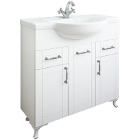 Тумба под раковину Sanflor Глория 85 С000005710 Белая матовая, купить, цена, заказать, магазин, доставка, скидка, промокод, купить, цена, заказать, магазин, доставка, скидка, промокод