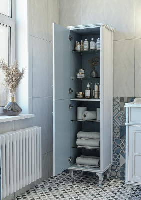 Шкаф пенал Caprigo Borgo 40 L 33450L-В231 Белый матовый