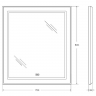 Зеркало BelBagno Kraft 70 SPC-KRAFT-700-800-LED-TCH-WARM-NERO с подсветкой Черное с сенсорным выключателем и подогревом, купить, цена, заказать, магазин, доставка, скидка, промокод, купить, цена, заказать, магазин, доставка, скидка, промокод