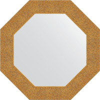 Зеркало Evoform Octagon 67х67 BY 3800 в багетной раме - Чеканка золотая 90, купить, цена, заказать, магазин, доставка, скидка, промокод, купить, цена, заказать, магазин, доставка, скидка, промокод