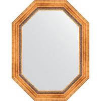 Зеркало Evoform Octagon 66x86 BY 7163 в багетной раме - Римское золото 88, купить, цена, заказать, магазин, доставка, скидка, промокод, купить, цена, заказать, магазин, доставка, скидка, промокод
