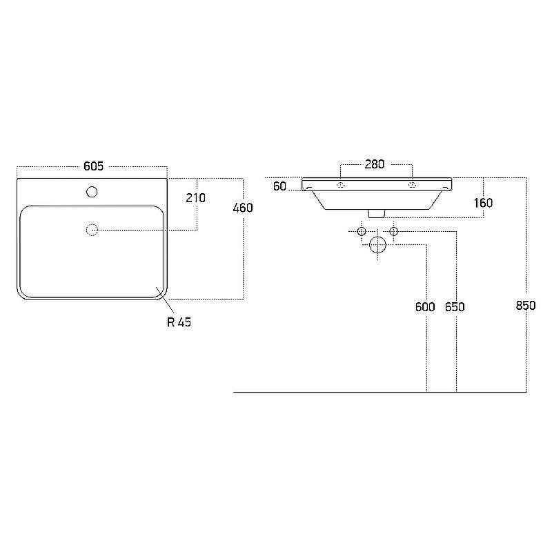 Тумба с раковиной Brevita Victory 60 УТ000024151 подвесная Серый кашемир, купить, цена, заказать, магазин, доставка, скидка, промокод, купить, цена, заказать, магазин, доставка, скидка, промокод