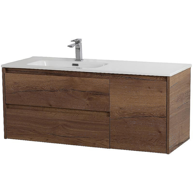 Тумба под раковину BelBagno Kraft 100 L KRAFT-1000-2C-1A-SO-RT-L подвесная Rovere Tabacco, купить, цена, заказать, магазин, доставка, скидка, промокод, купить, цена, заказать, магазин, доставка, скидка, промокод