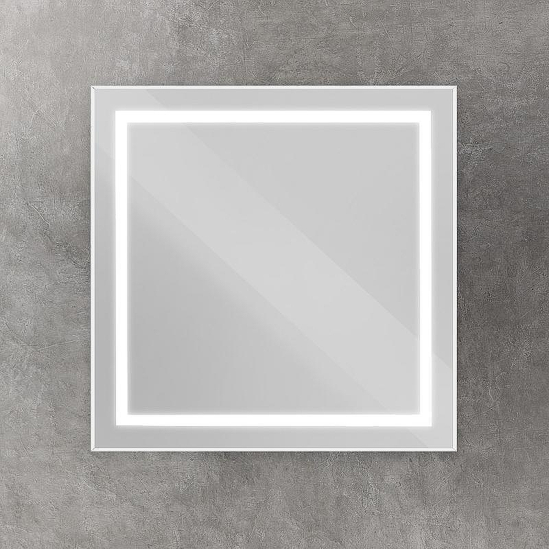 Зеркало BelBagno Kraft 80 SPC-KRAFT-800-800-SENS-AL с подсветкой Сатин с сенсорным выключателем, купить, цена, заказать, магазин, доставка, скидка, промокод, купить, цена, заказать, магазин, доставка, скидка, промокод