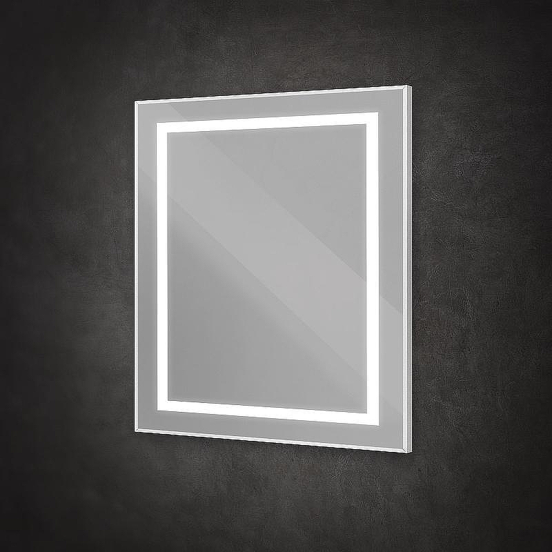 Зеркало BelBagno Kraft 80 SPC-KRAFT-800-800-SENS-AL с подсветкой Сатин с сенсорным выключателем, купить, цена, заказать, магазин, доставка, скидка, промокод, купить, цена, заказать, магазин, доставка, скидка, промокод