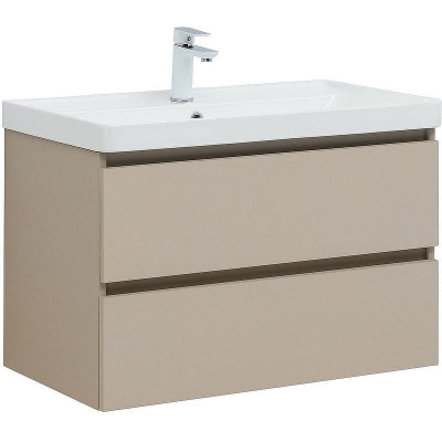 Тумба под раковину Aquanet Вега 2.0 80 337943 подвесная Бежевая
