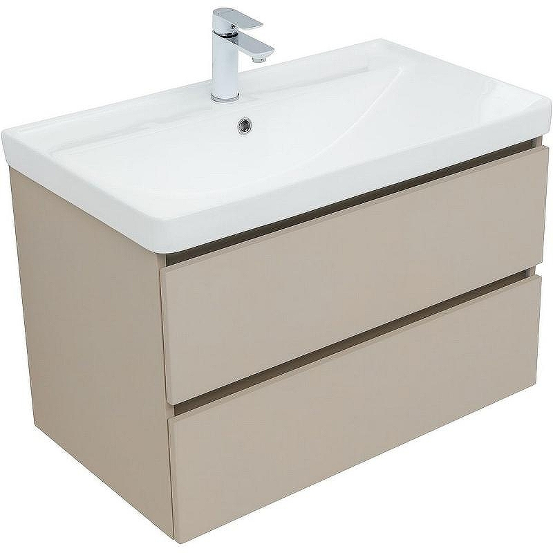 Тумба под раковину Aquanet Вега 2.0 80 337943 подвесная Бежевая, купить, цена, заказать, магазин, доставка, скидка, промокод, купить, цена, заказать, магазин, доставка, скидка, промокод