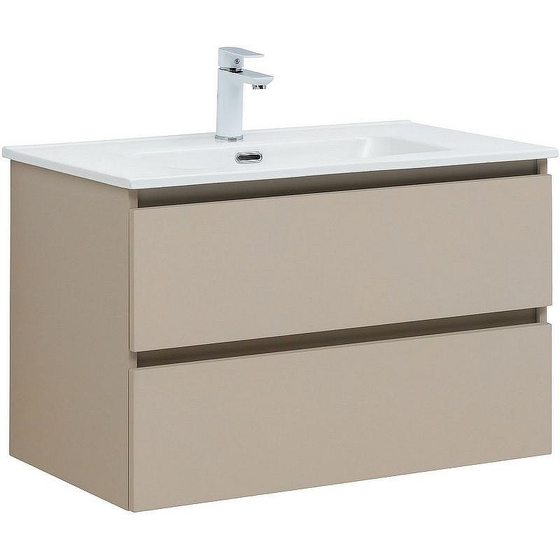 Тумба под раковину Aquanet Вега 2.0 80 337943 подвесная Бежевая, купить, цена, заказать, магазин, доставка, скидка, промокод, купить, цена, заказать, магазин, доставка, скидка, промокод