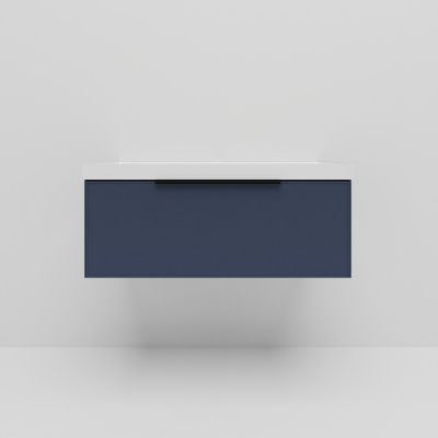 Тумба под раковину La Fenice Simpla 100 FNC-01-SIM-BG-100 подвесная Синяя матовая