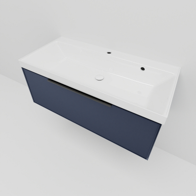 Тумба под раковину La Fenice Simpla 100 FNC-01-SIM-BG-100 подвесная Синяя матовая