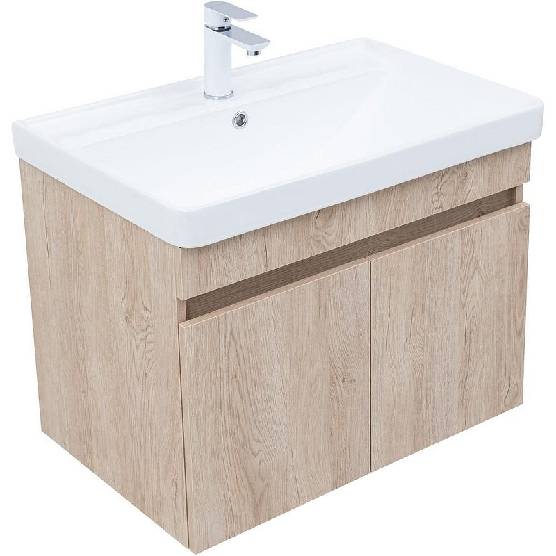 Тумба под раковину Aquanet Оптима 70 344804 подвесная Дуб светлый, купить, цена, заказать, магазин, доставка, скидка, промокод, купить, цена, заказать, магазин, доставка, скидка, промокод