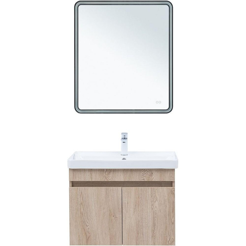 Тумба под раковину Aquanet Оптима 70 344804 подвесная Дуб светлый, купить, цена, заказать, магазин, доставка, скидка, промокод, купить, цена, заказать, магазин, доставка, скидка, промокод