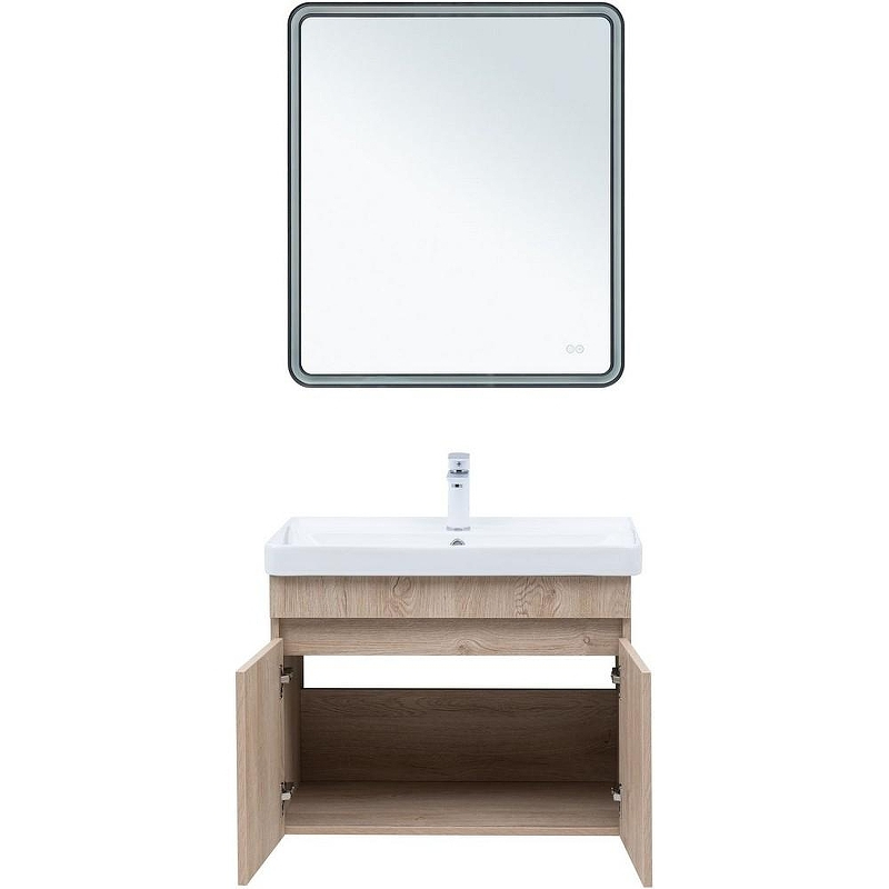 Тумба под раковину Aquanet Оптима 70 344804 подвесная Дуб светлый, купить, цена, заказать, магазин, доставка, скидка, промокод, купить, цена, заказать, магазин, доставка, скидка, промокод