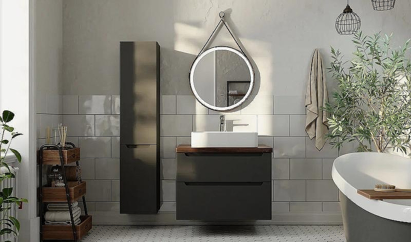 Тумба под раковину Jorno Wood 100 wood.01.100/P/GR подвесная Серая, купить, цена, заказать, магазин, доставка, скидка, промокод, купить, цена, заказать, магазин, доставка, скидка, промокод