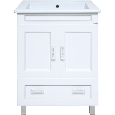 Тумба с раковиной Misty Дива 65 УТ000011766 Белая