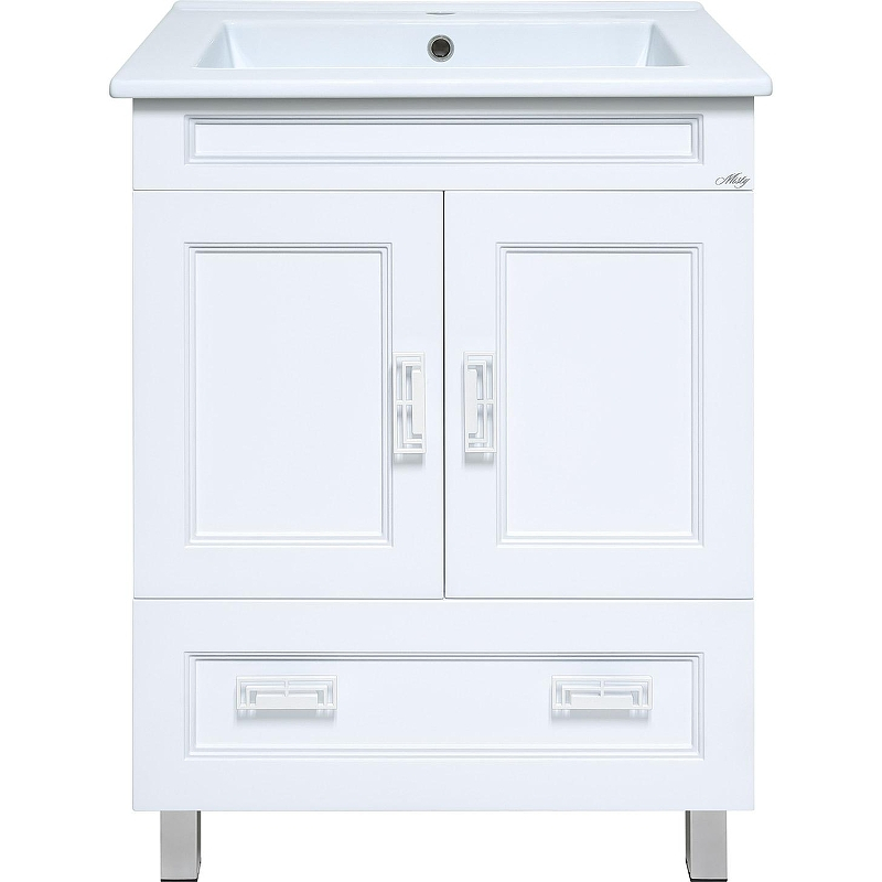 Тумба с раковиной Misty Дива 65 УТ000011766 Белая, купить, цена, заказать, магазин, доставка, скидка, промокод, купить, цена, заказать, магазин, доставка, скидка, промокод