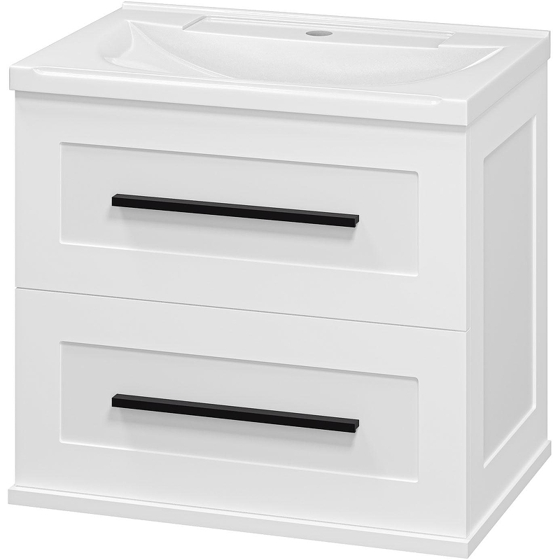 Тумба с раковиной Misty Модерн 60 УТ000024623 подвесная Белая матовая, купить, цена, заказать, магазин, доставка, скидка, промокод, купить, цена, заказать, магазин, доставка, скидка, промокод