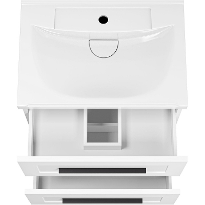 Тумба с раковиной Misty Модерн 60 УТ000024623 подвесная Белая матовая