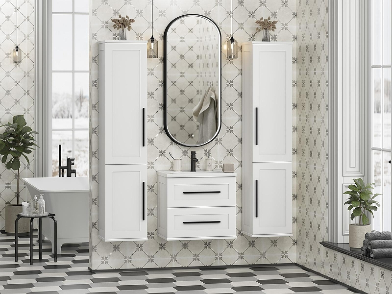 Тумба с раковиной Misty Модерн 60 УТ000024623 подвесная Белая матовая, купить, цена, заказать, магазин, доставка, скидка, промокод, купить, цена, заказать, магазин, доставка, скидка, промокод