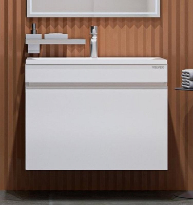 Тумба под раковину Velvex Pulsus 70 tp.PUL.PUL.70.1Y подвесная Белая глянцевая