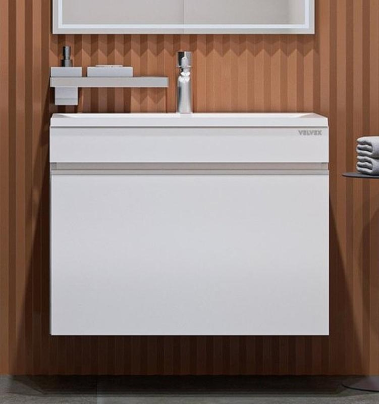 Тумба под раковину Velvex Pulsus 70 tp.PUL.PUL.70.1Y подвесная Белая глянцевая, купить, цена, заказать, магазин, доставка, скидка, промокод, купить, цена, заказать, магазин, доставка, скидка, промокод