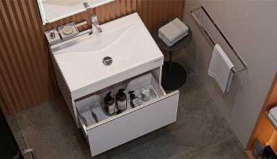 Тумба под раковину Velvex Pulsus 70 tp.PUL.PUL.70.1Y подвесная Белая глянцевая